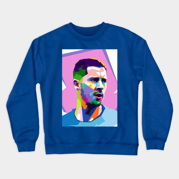 EDEN HAZARD WPAP Crewneck Sweatshirt by erikhermawann22